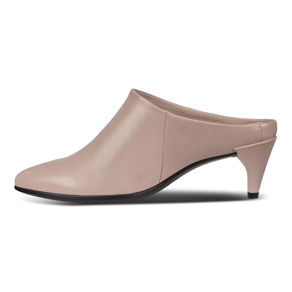 ECCO Womens Mules Pink - Shape 45 Pointy Sleek - KFN-374680